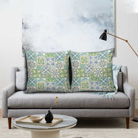 Mele Kalikimaka Hawaii Christmas Pillow Cover Omaomao Seamless Floral Motif - Polynesian Pride