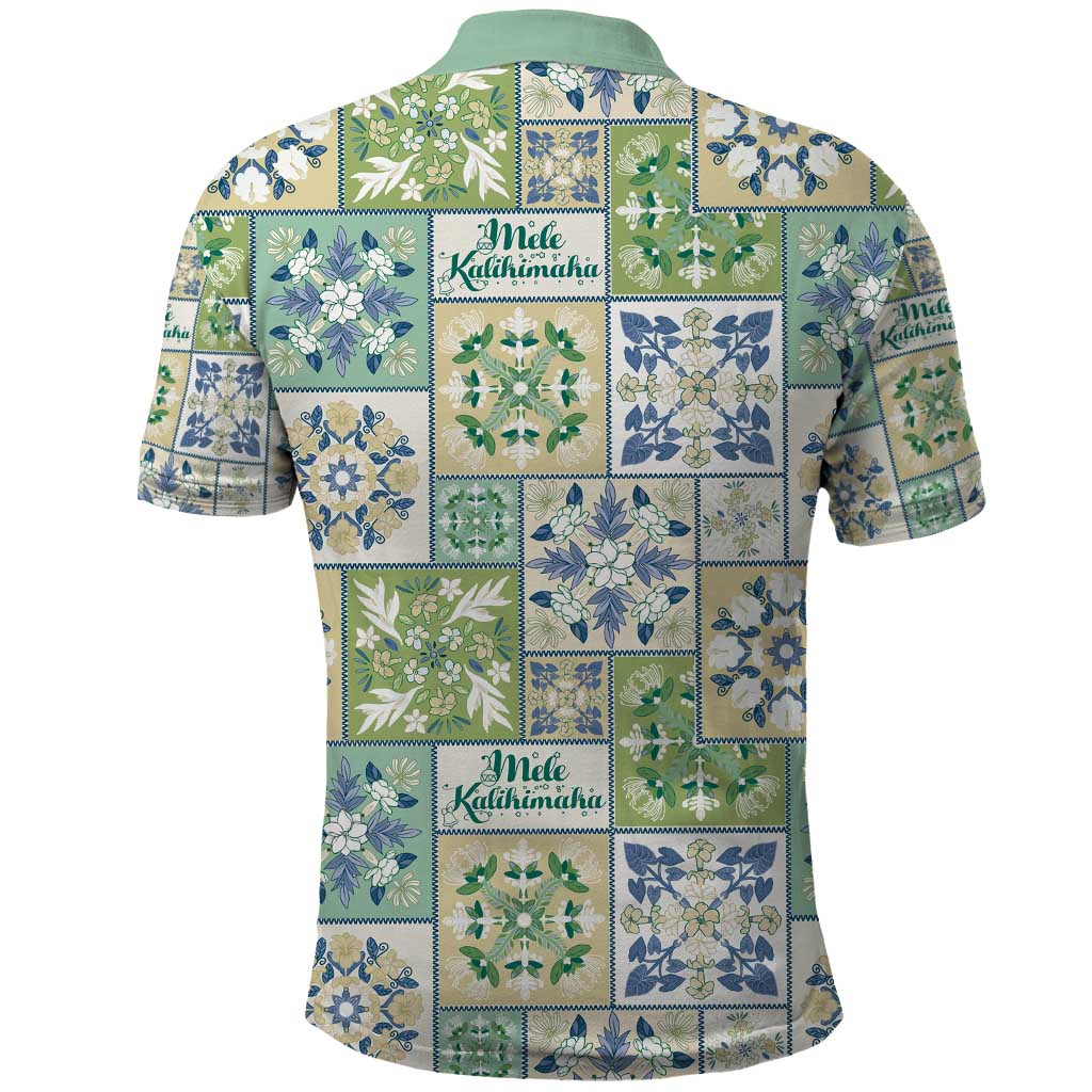 Mele Kalikimaka Hawaii Christmas Polo Shirt Omaomao Seamless Floral Motif - Polynesian Pride