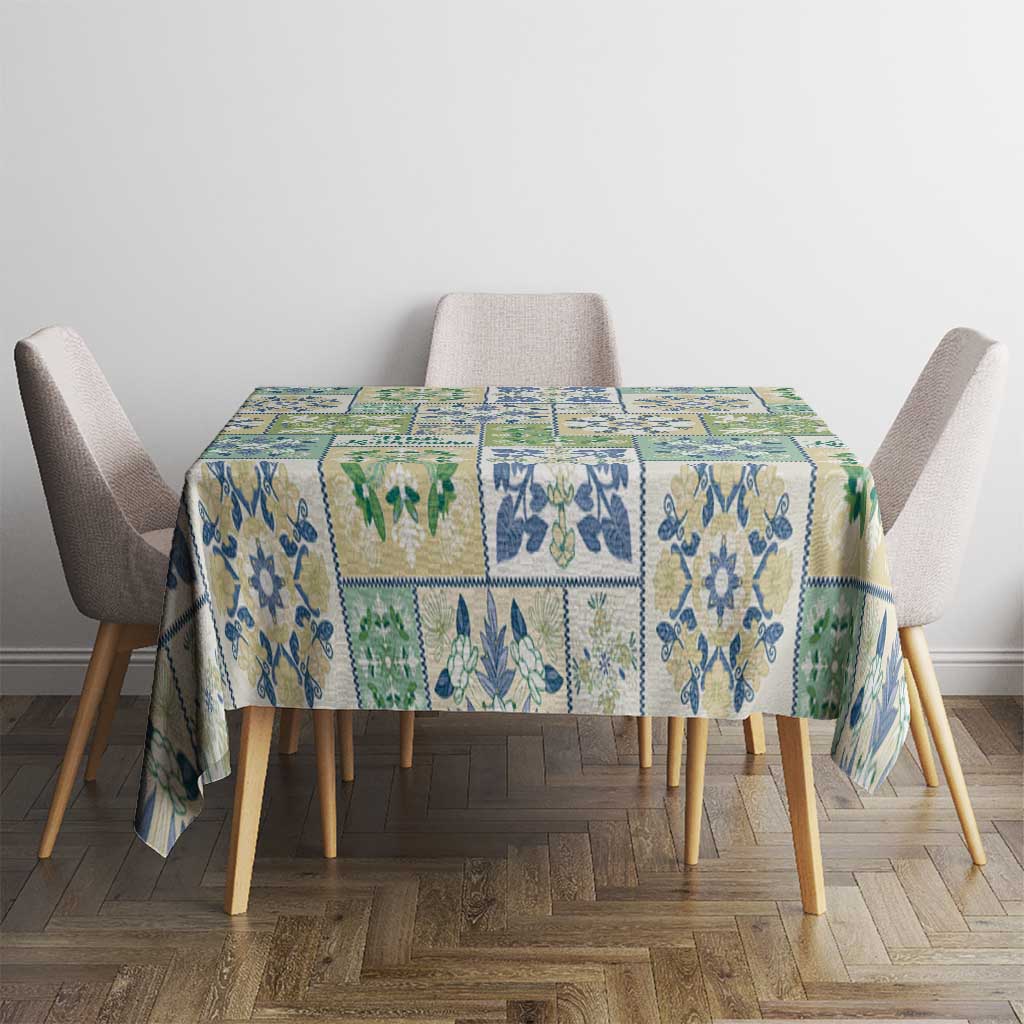 Mele Kalikimaka Hawaii Christmas Tablecloth Omaomao Seamless Floral Motif - Polynesian Pride