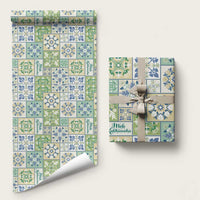 Mele Kalikimaka Hawaii Christmas Wrapping Paper Omaomao Seamless Floral Motif - Polynesian Pride