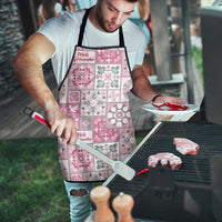 Mele Kalikimaka Hawaii Christmas Apron Akala Seamless Floral Motif - Polynesian Pride