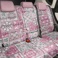 Mele Kalikimaka Hawaii Christmas Back Car Seat Cover Akala Seamless Floral Motif - Polynesian Pride