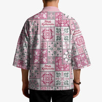 Mele Kalikimaka Hawaii Christmas Kimono Akala Seamless Floral Motif - Polynesian Pride