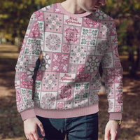 Mele Kalikimaka Hawaii Christmas Ugly Christmas Sweater Akala Seamless Floral Motif - Polynesian Pride