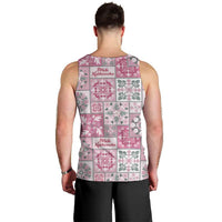 Mele Kalikimaka Hawaii Christmas Men Tank Top Akala Seamless Floral Motif - Polynesian Pride
