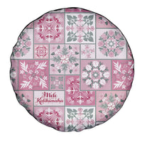 Mele Kalikimaka Hawaii Christmas Spare Tire Cover Akala Seamless Floral Motif - Polynesian Pride