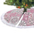 Mele Kalikimaka Hawaii Christmas Tree Skirt Akala Seamless Floral Motif - Polynesian Pride