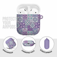 Mele Kalikimaka Hawaii Christmas AirPods Case Poni Seamless Floral Motif - Polynesian Pride