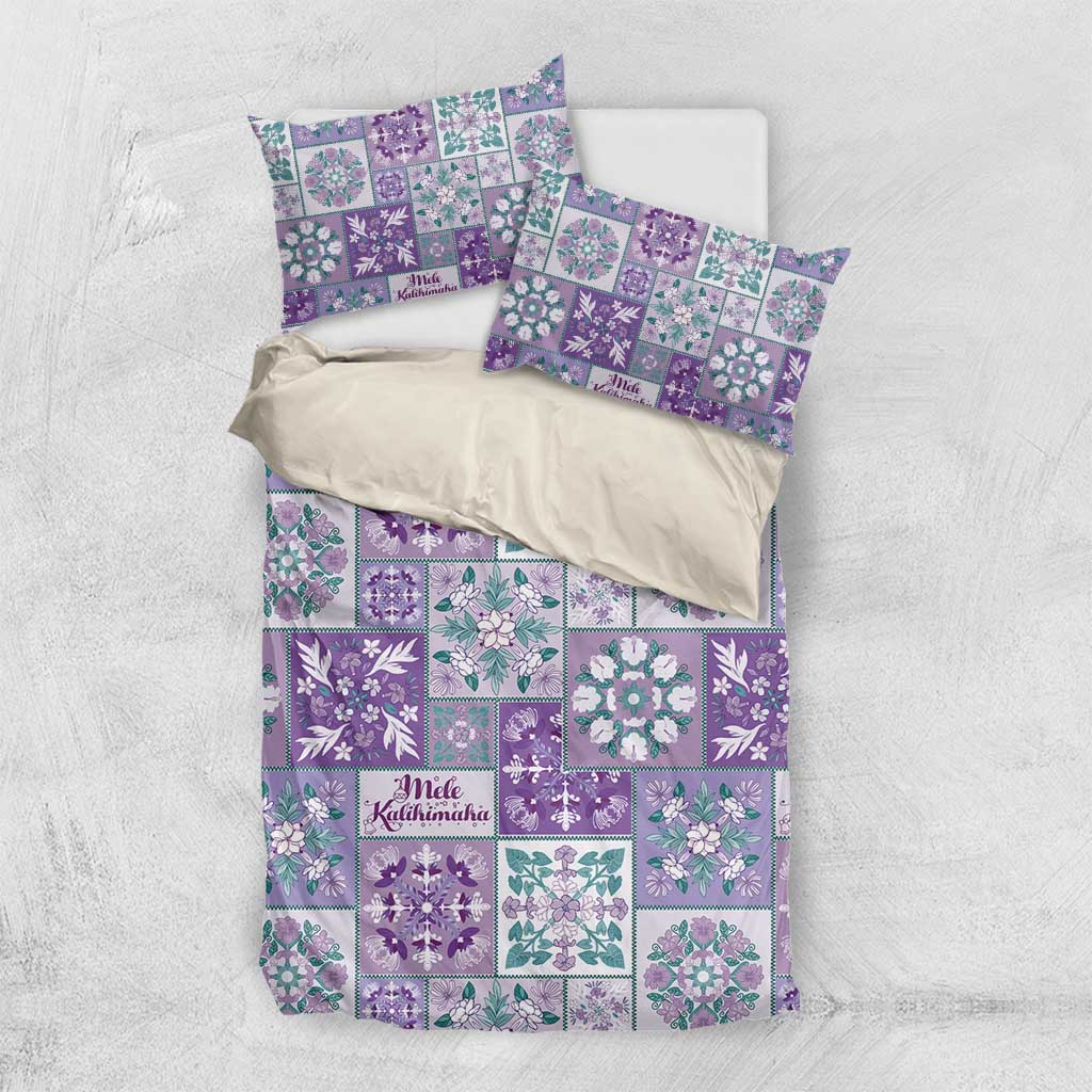 Mele Kalikimaka Hawaii Christmas Bedding Set Poni Seamless Floral Motif - Polynesian Pride