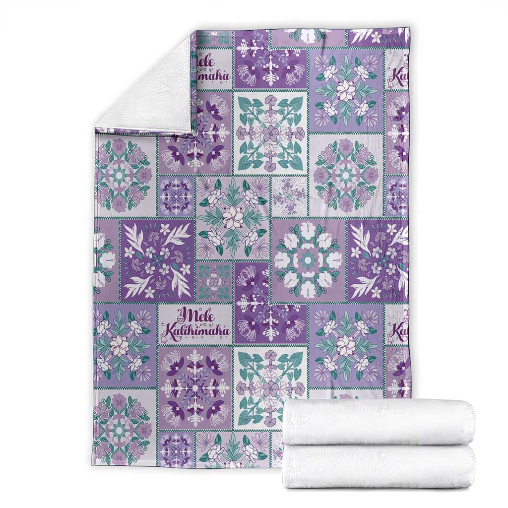 Mele Kalikimaka Hawaii Christmas Blanket Poni Seamless Floral Motif - Polynesian Pride