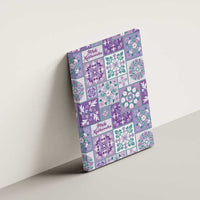 Mele Kalikimaka Hawaii Christmas Canvas Wall Art Poni Seamless Floral Motif - Polynesian Pride