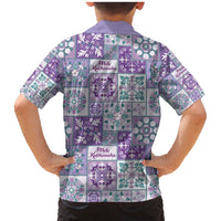 Mele Kalikimaka Hawaii Christmas Family Matching Mermaid Dress and Hawaiian Shirt Poni Seamless Floral Motif - Polynesian Pride