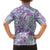 Mele Kalikimaka Hawaii Christmas Family Matching Off Shoulder Maxi Dress and Hawaiian Shirt Poni Seamless Floral Motif - Polynesian Pride