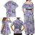 Mele Kalikimaka Hawaii Christmas Family Matching Off Shoulder Maxi Dress and Hawaiian Shirt Poni Seamless Floral Motif - Polynesian Pride
