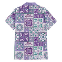 Mele Kalikimaka Hawaii Christmas Family Matching Off Shoulder Maxi Dress and Hawaiian Shirt Poni Seamless Floral Motif - Polynesian Pride