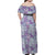 Mele Kalikimaka Hawaii Christmas Family Matching Off Shoulder Maxi Dress and Hawaiian Shirt Poni Seamless Floral Motif - Polynesian Pride