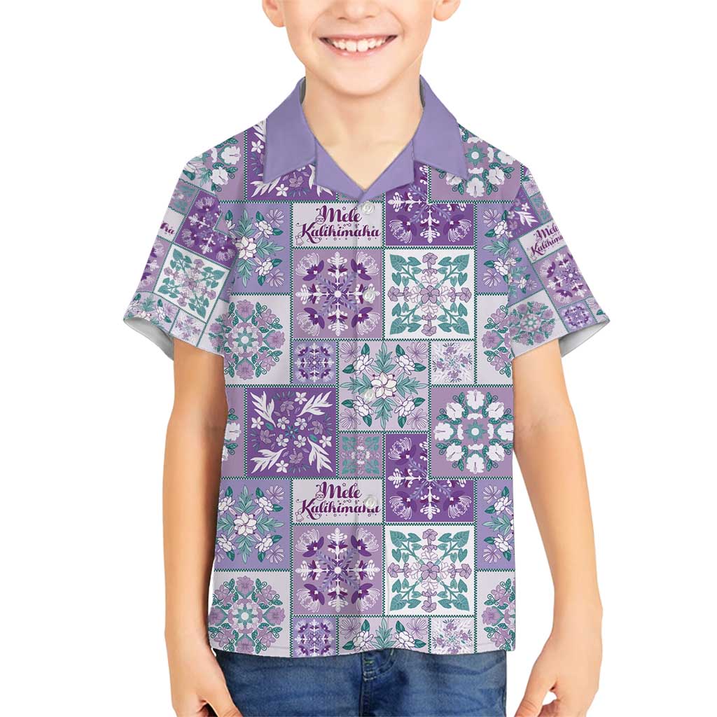 Mele Kalikimaka Hawaii Christmas Family Matching Off Shoulder Maxi Dress and Hawaiian Shirt Poni Seamless Floral Motif - Polynesian Pride