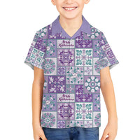 Mele Kalikimaka Hawaii Christmas Family Matching Summer Maxi Dress and Hawaiian Shirt Poni Seamless Floral Motif - Polynesian Pride