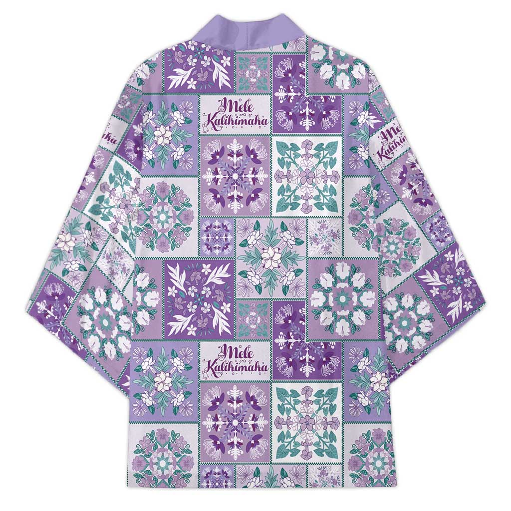 Mele Kalikimaka Hawaii Christmas Kimono Poni Seamless Floral Motif - Polynesian Pride