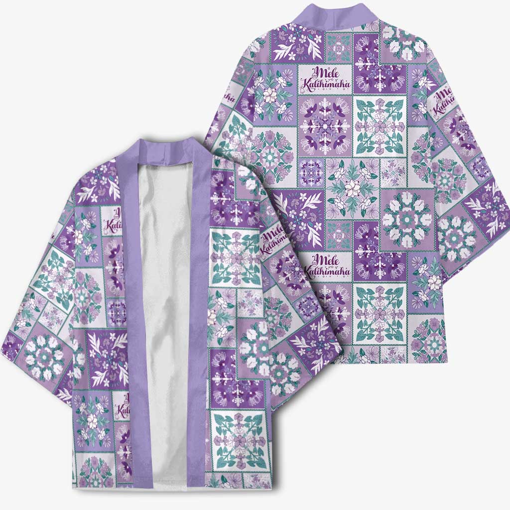 Mele Kalikimaka Hawaii Christmas Kimono Poni Seamless Floral Motif - Polynesian Pride