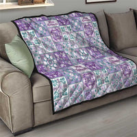 Mele Kalikimaka Hawaii Christmas Quilt Poni Seamless Floral Motif - Polynesian Pride