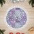 Mele Kalikimaka Hawaii Christmas Tree Skirt Poni Seamless Floral Motif - Polynesian Pride