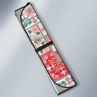 Mele Kalikimaka Hawaii Christmas Auto Sun Shade Ulaula Seamless Floral Motif - Polynesian Pride