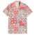 Mele Kalikimaka Hawaii Christmas Family Matching Off Shoulder Maxi Dress and Hawaiian Shirt Ulaula Seamless Floral Motif - Polynesian Pride