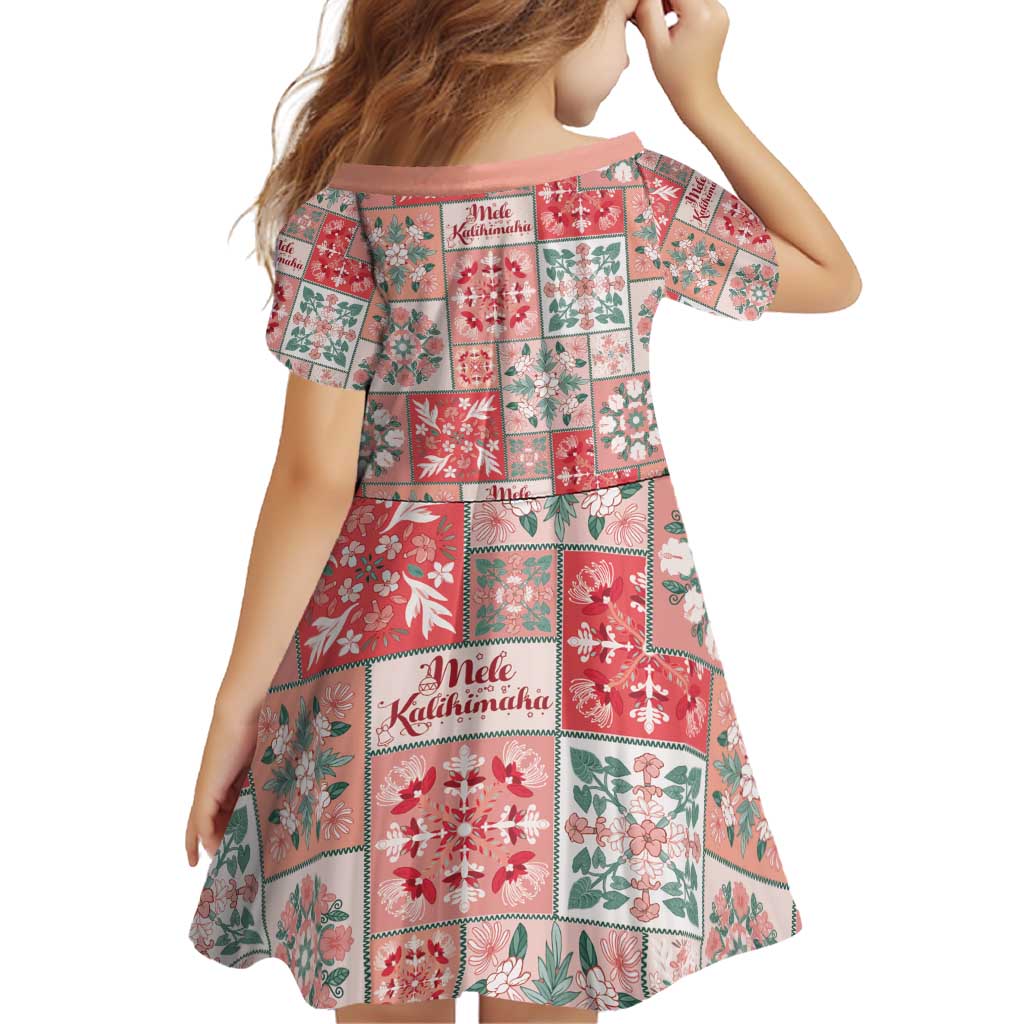 Mele Kalikimaka Hawaii Christmas Family Matching Puletasi and Hawaiian Shirt Ulaula Seamless Floral Motif - Polynesian Pride