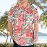 Mele Kalikimaka Hawaii Christmas Hawaiian Shirt Ulaula Seamless Floral Motif - Polynesian Pride