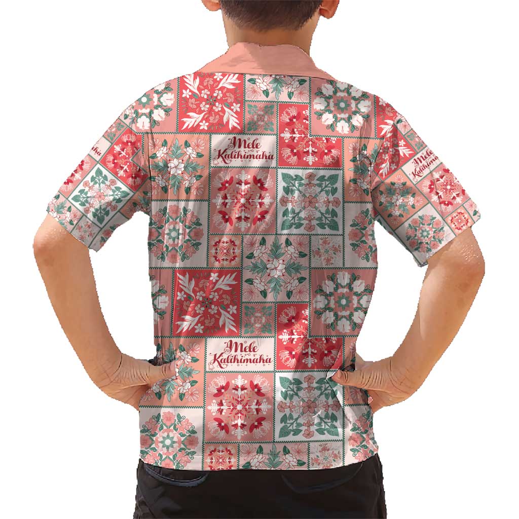 Mele Kalikimaka Hawaii Christmas Hawaiian Shirt Ulaula Seamless Floral Motif - Polynesian Pride