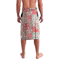 Mele Kalikimaka Hawaii Christmas Lavalava Ulaula Seamless Floral Motif - Polynesian Pride