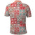 Mele Kalikimaka Hawaii Christmas Polo Shirt Ulaula Seamless Floral Motif - Polynesian Pride