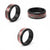 Mele Kalikimaka Hawaii Christmas Spinner Ring Ulaula Seamless Floral Motif - Polynesian Pride