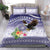 American Samoa Bald Eagle Bedding Set Polynesian Tropical Flowers