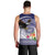 American Samoa Bald Eagle Men Tank Top Polynesian Tropical Flowers