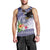 American Samoa Bald Eagle Men Tank Top Polynesian Tropical Flowers