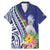 New Caledonia Kagu Bird Family Matching Mermaid Dress and Hawaiian Shirt Polynesian Tropical Flowers