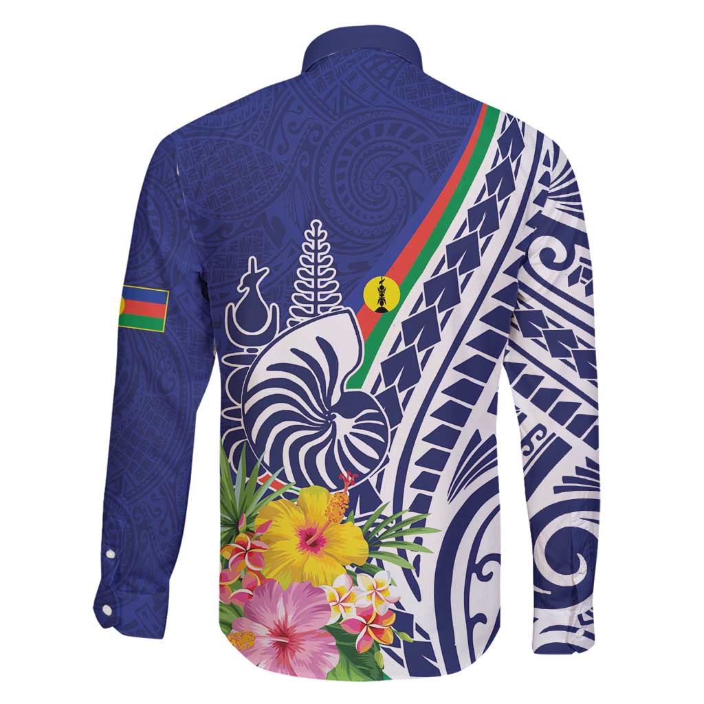 New Caledonia Kagu Bird Family Matching Off Shoulder Maxi Dress and Hawaiian Shirt Polynesian Tropical Flowers