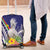 New Caledonia Kagu Bird Luggage Cover Polynesian Tropical Flowers