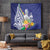 New Caledonia Kagu Bird Tapestry Polynesian Tropical Flowers