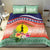 New Caledonia Nautilus Shell Bedding Set Polynesian Tropical Flowers