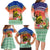 New Caledonia Nautilus Shell Family Matching Long Sleeve Bodycon Dress and Hawaiian Shirt Polynesian Tropical Flowers