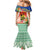 New Caledonia Nautilus Shell Family Matching Mermaid Dress and Hawaiian Shirt Polynesian Tropical Flowers