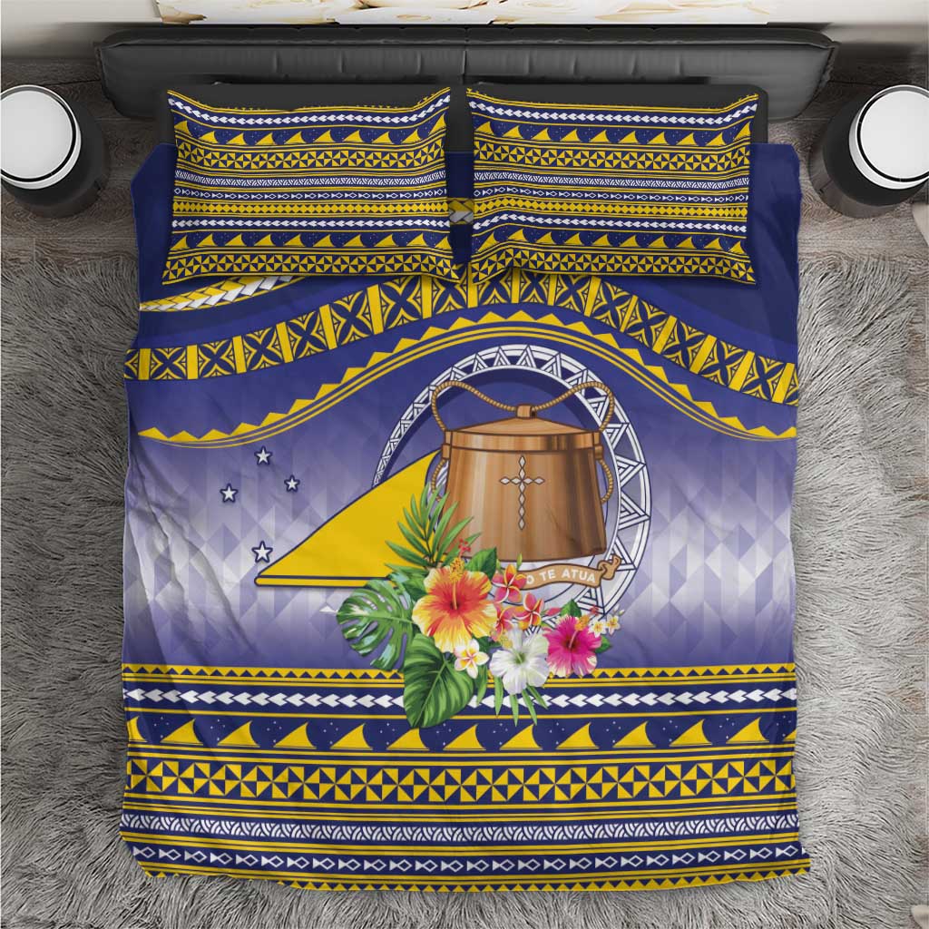 Tokelau Tuluma Bedding Set Polynesian Tropical Flowers