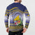 Tokelau Tuluma Button Sweatshirt Polynesian Tropical Flowers