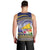 Tokelau Tuluma Men Tank Top Polynesian Tropical Flowers