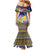 Tokelau Tuluma Mermaid Dress Polynesian Tropical Flowers