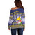 Tokelau Tuluma Off Shoulder Sweater Polynesian Tropical Flowers