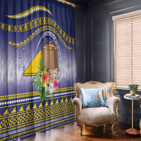 Tokelau Tuluma Window Curtain Polynesian Tropical Flowers